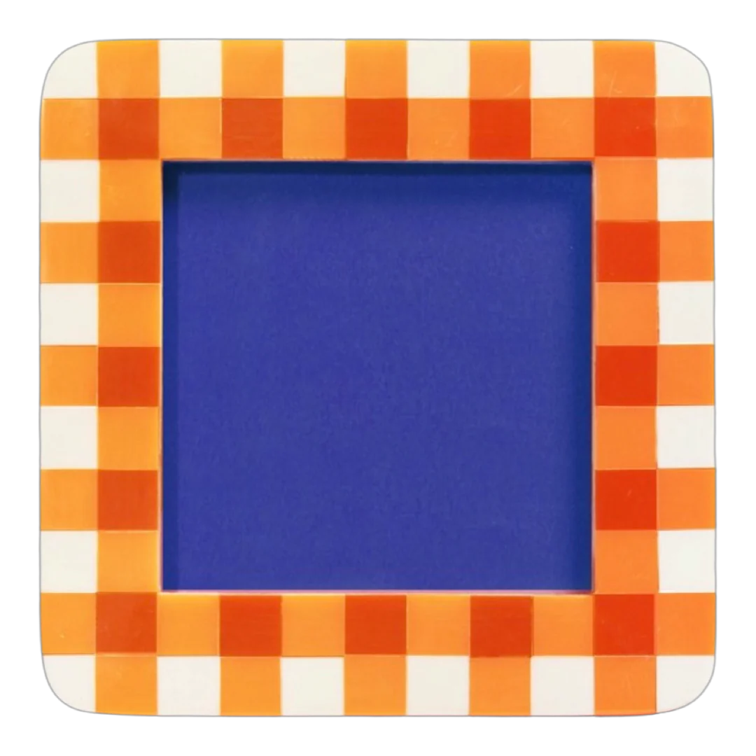 Orange and white frame