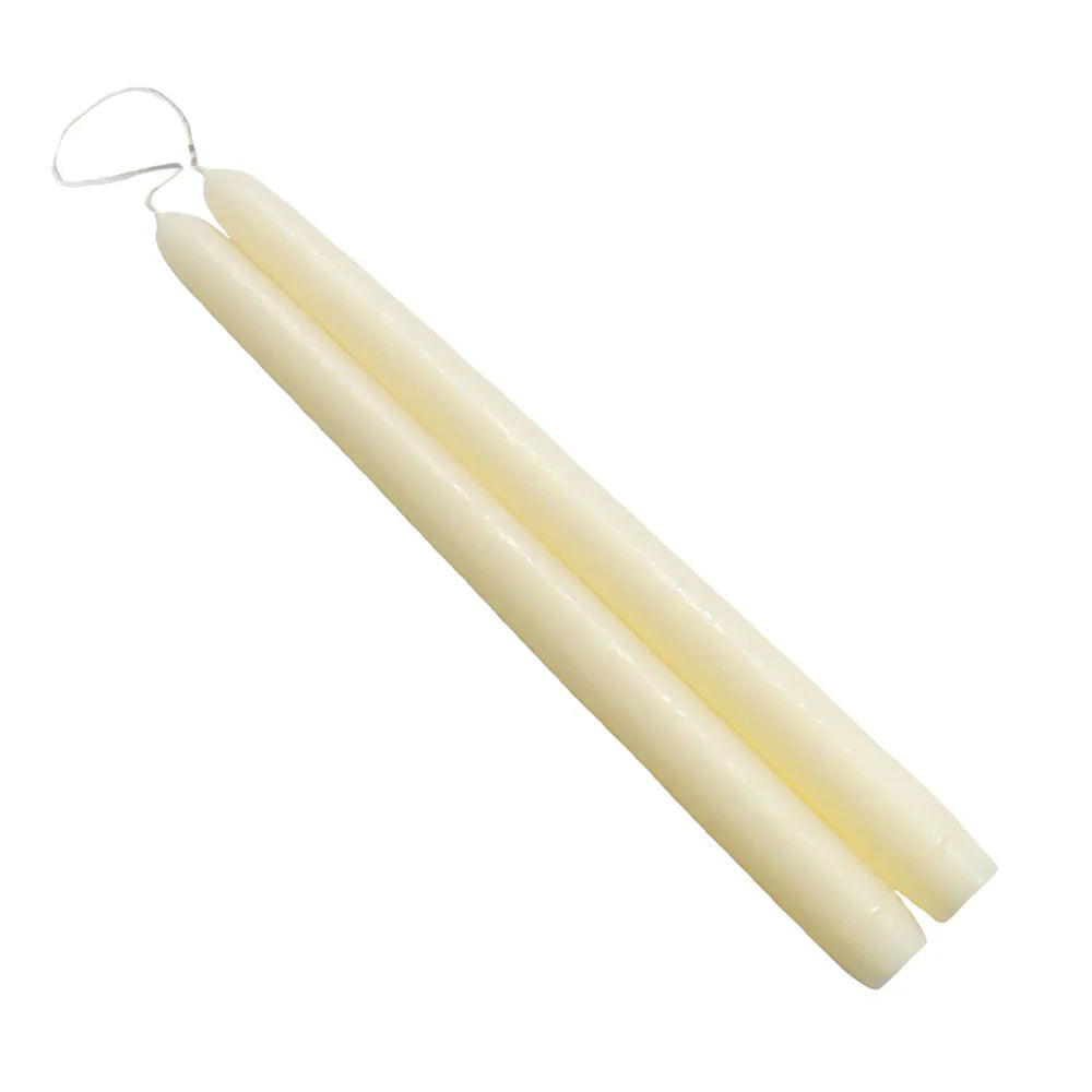 Off-White Taper Candles — Set of Two