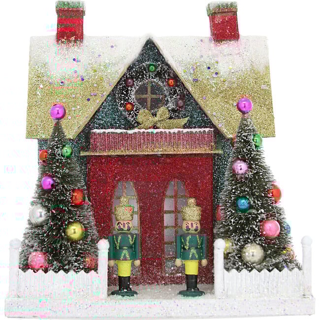 Merry and Bright Glitter Chalet